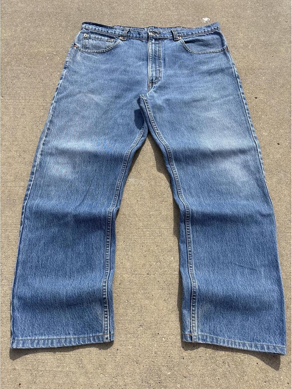 Vintage 505 Relaxed Levi's Faded Denim Jeans 80's Japanese